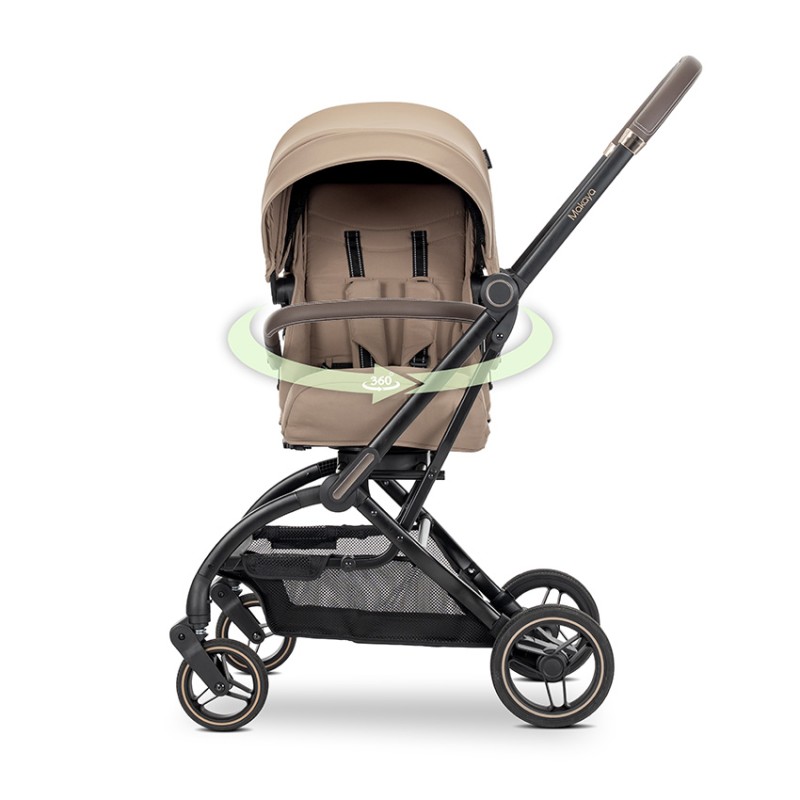 BABY STROLLER MAKAYA BEIGE UP TO 22KGS WITH ROTATI