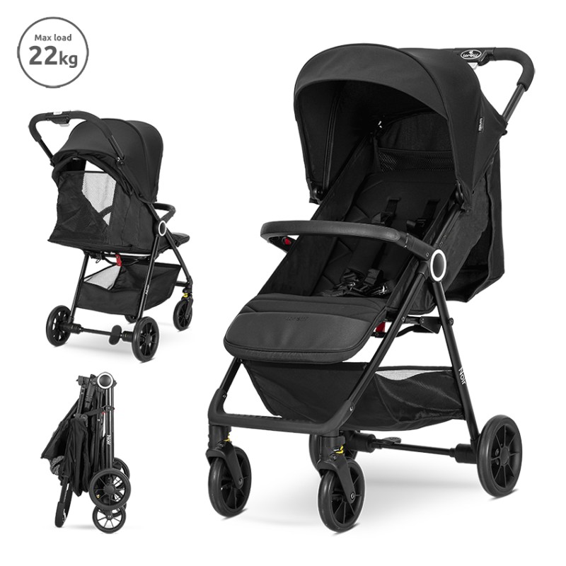 BABY STROLLER NOIR up to 22kg BLACK