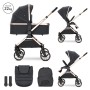 BABY STROLLER REYA BLACK 2in1 pram body WITH GIFT