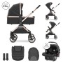 BABY STROLLER REYA 3in1 BLACK JASPER with reversib