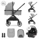 BABY STROLLER REYA 3in1 GREY with reversible handl