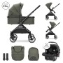 BABY STROLLER REYA 3in1 GREEN with reversible hand