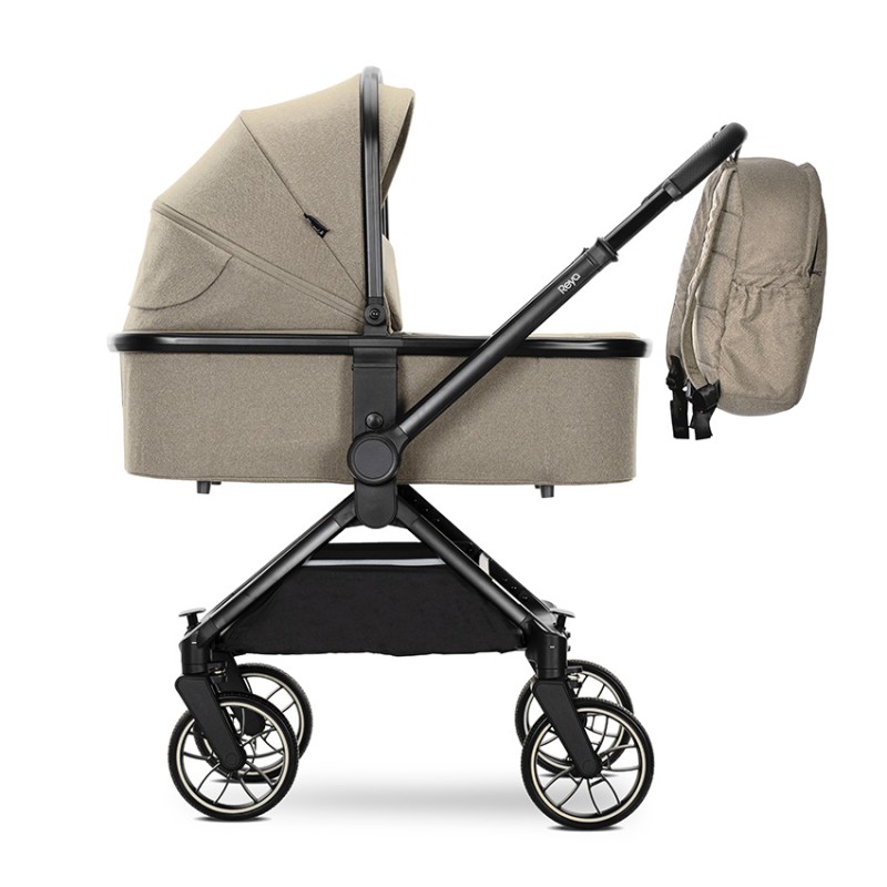 BABY STROLLER REYA 3in1 BROWN with reversible hand