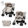 TWIN BABY STROLLER TWIN BEIGE+BAG