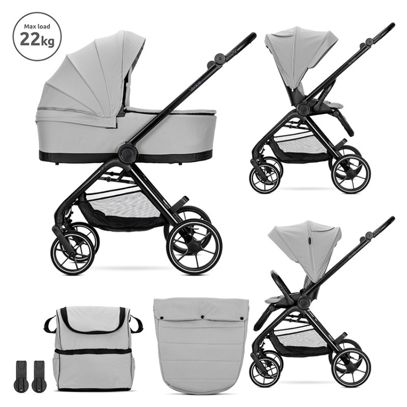 BABY STROLLER VENICE 2in1 up to 22 kg GREY with pr