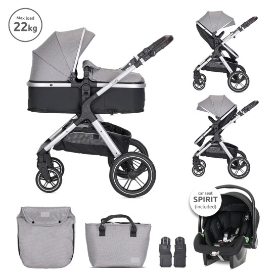 BABY STROLLER VIOLA 3in1 GREY with transformable s BABY STROLLER VIOLA 3in1 GREY with transformable s