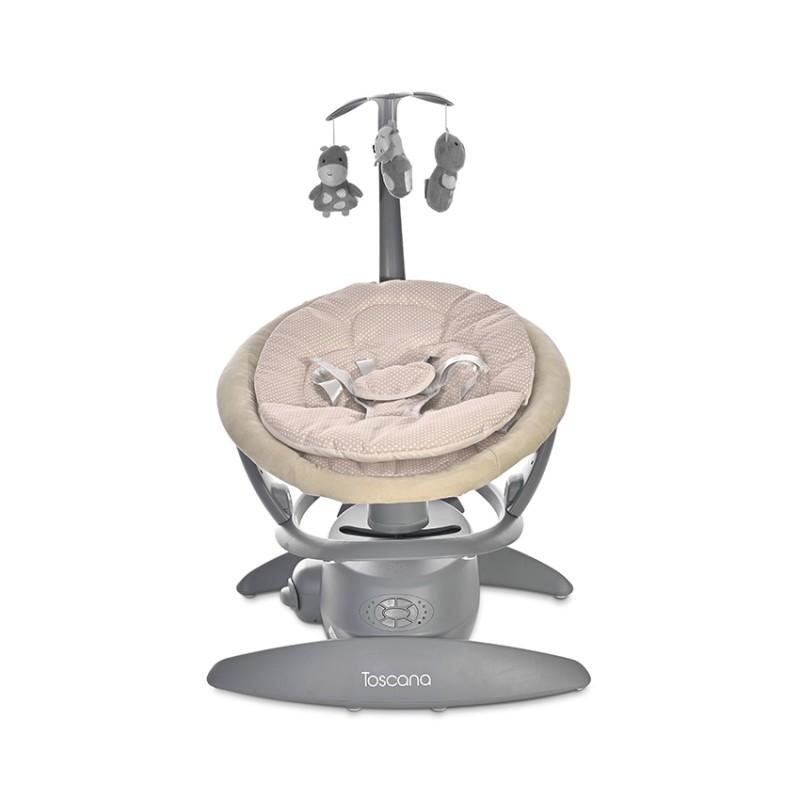 BABY SWING CRADLE TOSCANA BEIGE DOTS