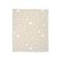 BLANKET CORAL 85/100 CM BEIGE WITH STARS