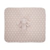 NAPPY PEACH BLANKET WITH BUNNY