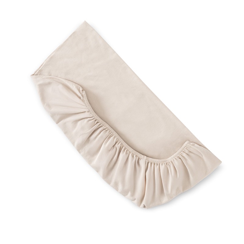 JERSEY FITTED SHEET 60/120+15 BEIGE