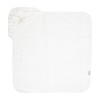 HOODED TOWEL WITH EMBROIDERY 90/90 CM WHITE