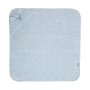 HOODED TOWEL WITH EMBROIDERY 90/90 CM  SOFT BLUE