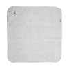 HOODED TOWEL WITH EMBROIDERY 90/90 CM SOFT GREY