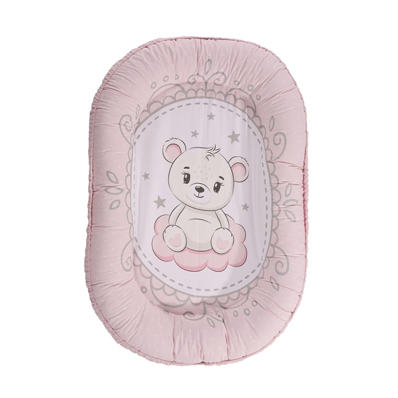 BABY NEST 92/58  RANFORCE LITTLE BEAR PINK