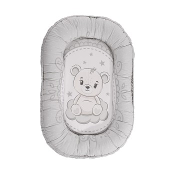 BABY NEST 92/58   RANFORCE LITTLE BEAR GREY