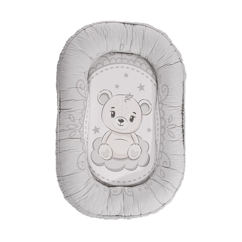 BABY NEST 92/58   RANFORCE LITTLE BEAR GREY