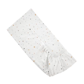 FITTED SHEET 60/120+15cm HAPPY FRIENDS BLUE