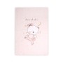 QUILT CASE WITH ZIP 140/95cm PINK BALLERINA BEAR