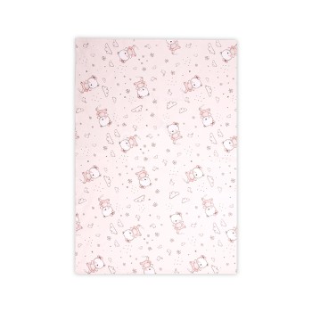 QUILT CASE WITH ZIP 140/95cm PINK BALLERINA BEAR