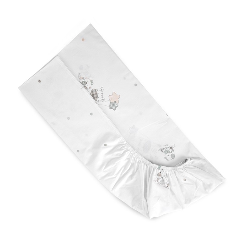 FITTED SHEET 70/140+15cm GIRAFFE