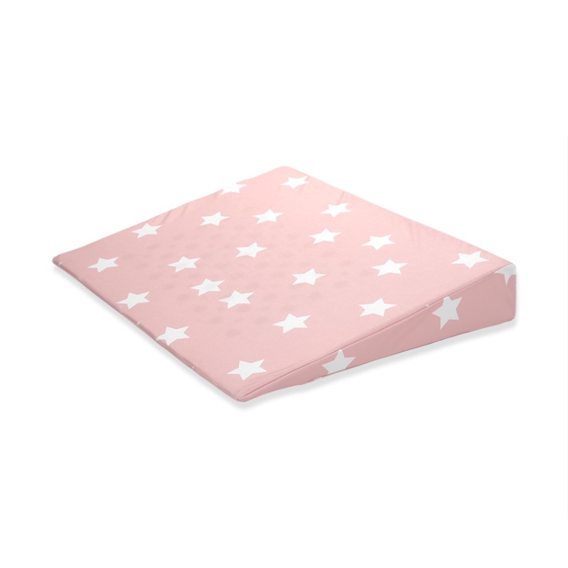 BABY PILLOW AIR COMFORT 60/45/9CM STARS PALE BLUSH