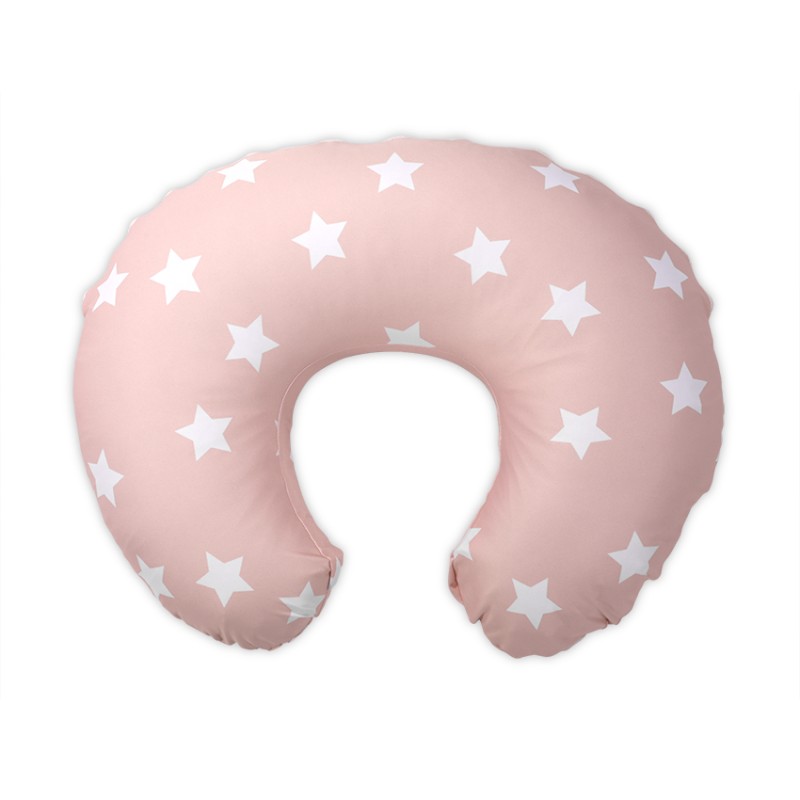 NURSING PILLOW HAPPY STARS PALE BLUSH