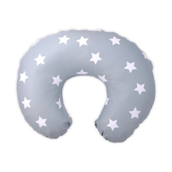NURSING PILLOW HAPPY STARS BLUE GREY MIST