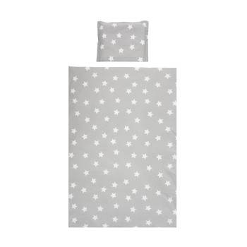 SET 3 PCS COSY RANFORCE GREY ELEPHANT STARS