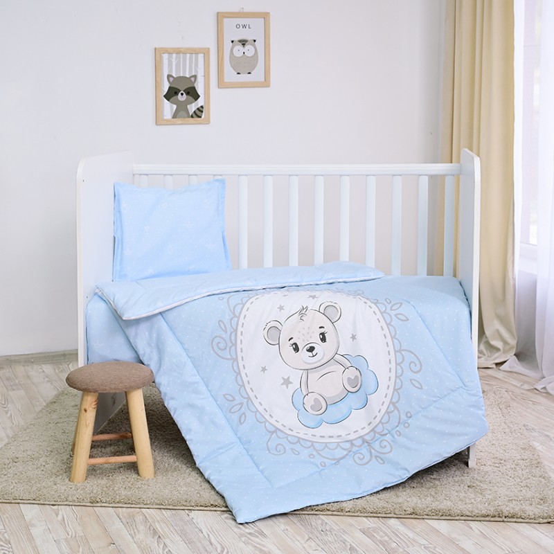 SET 3 PCS  COSY RANFORCE LITTLE BEAR BLUE