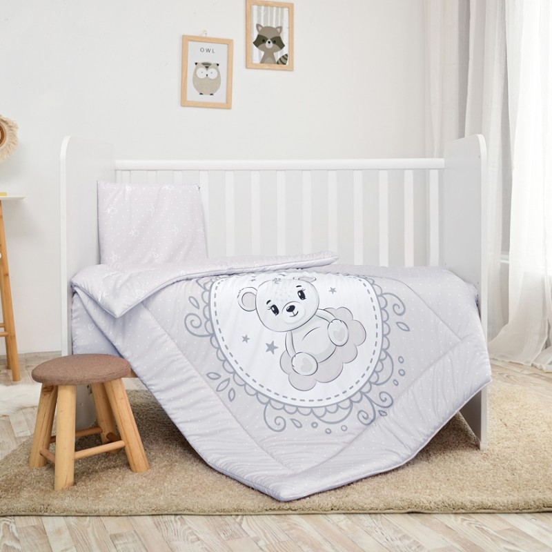 SET 3 PCS  COSY RANFORCE LITTLE BEAR GREY