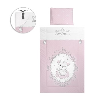 SET 5 PCS  COSY RANFORCE LITTLE BEAR PINK