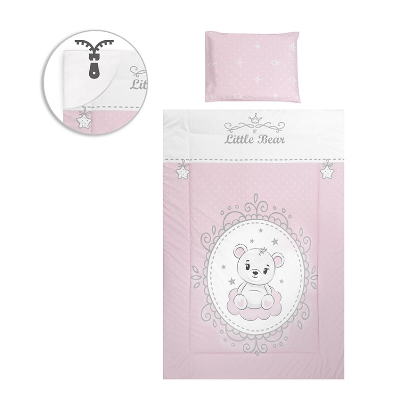SET 5 PCS  COSY RANFORCE LITTLE BEAR PINK