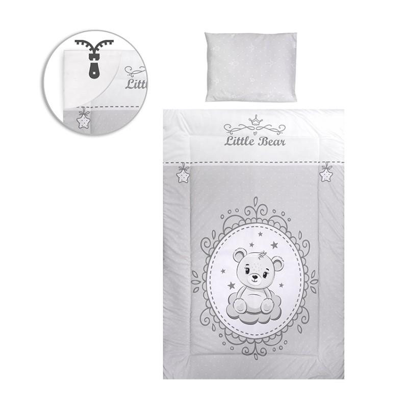 SET 5 PCS  COSY RANFORCE LITTLE BEAR GREY