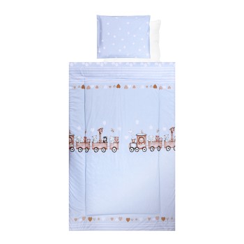 SET LORELLI - 4 PARTS RANFORCE TRAIN BLUE