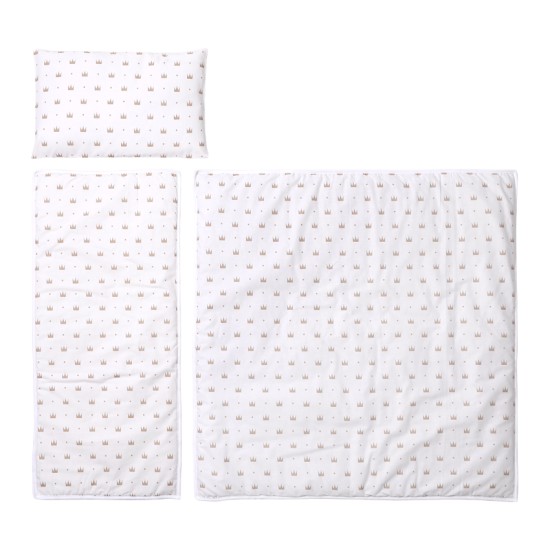 SET FOR BABY STROLLER WINTER RANF WHITE W CROWNS SET FOR BABY STROLLER WINTER RANF WHITE W CROWNS