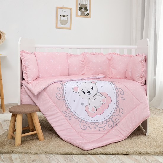SET 5 PCS-4 ROUND PS.RANFORCE LITTLE BEAR PINK SET 5 PCS-4 ROUND PS.RANFORCE LITTLE BEAR PINK