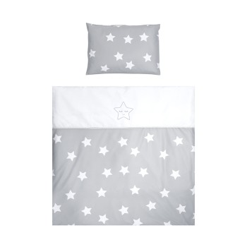 SET FIRST DREAMS RANFORCE GRAY STARS