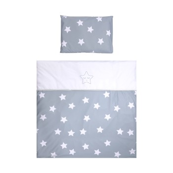 SET FIRST DREAMS RANFORCE BLUE GREY MIST STARS