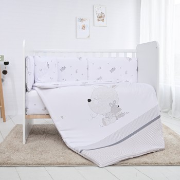 SET SMILE LITTLE RABBITS GREY