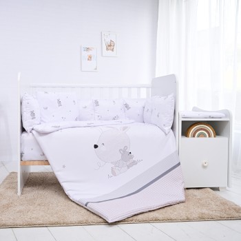 SET TREND RANFORCE LITTLE RABBITS GREY