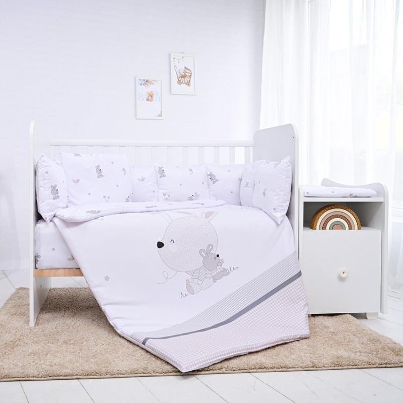 SET TREND RANFORCE LITTLE RABBITS GREY