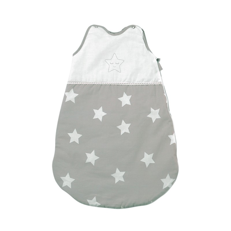 SLEEPING BAG SUMMER 0-6M STARS GRAY
