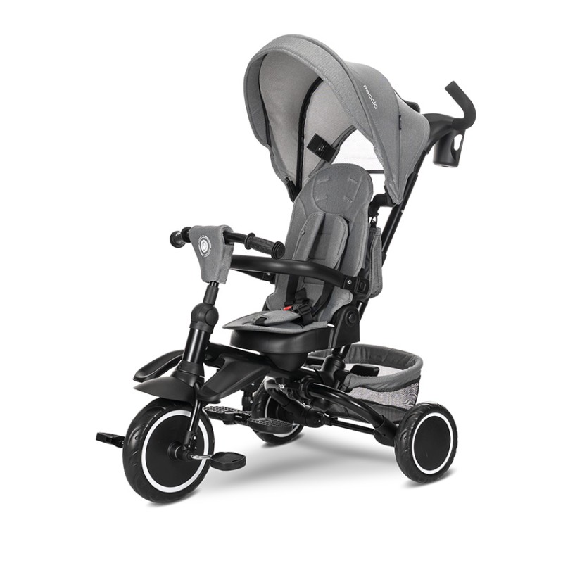 FOLDING TRICYCLE FRECCIA GREY WITH ROTATION 360