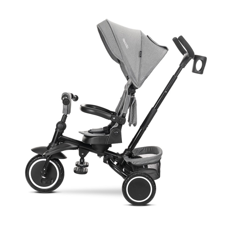 FOLDING TRICYCLE FRECCIA GREY WITH ROTATION 360