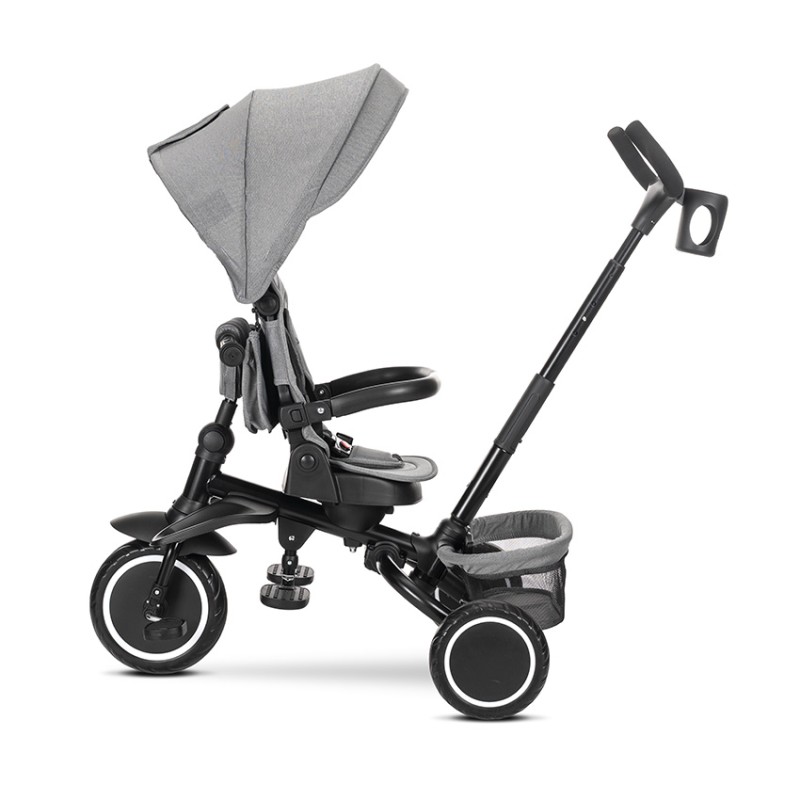FOLDING TRICYCLE FRECCIA GREY WITH ROTATION 360