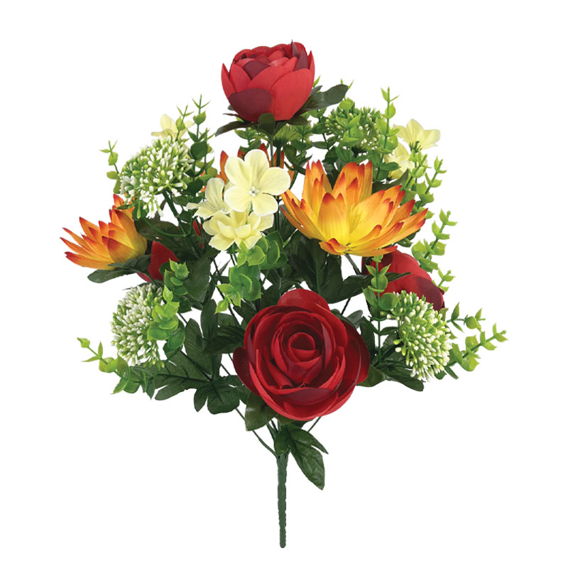 ΜΠΟΥΚΕΤΟ ΝΕΡΑΓΚΟΥΛΑ/ΝΟΥΦΑΡΟ ΚΟΚΚΙΝΟ/ΠΟΡΤΟΚΑΛΙ - Υ48cm 5/20ΚΙΒ