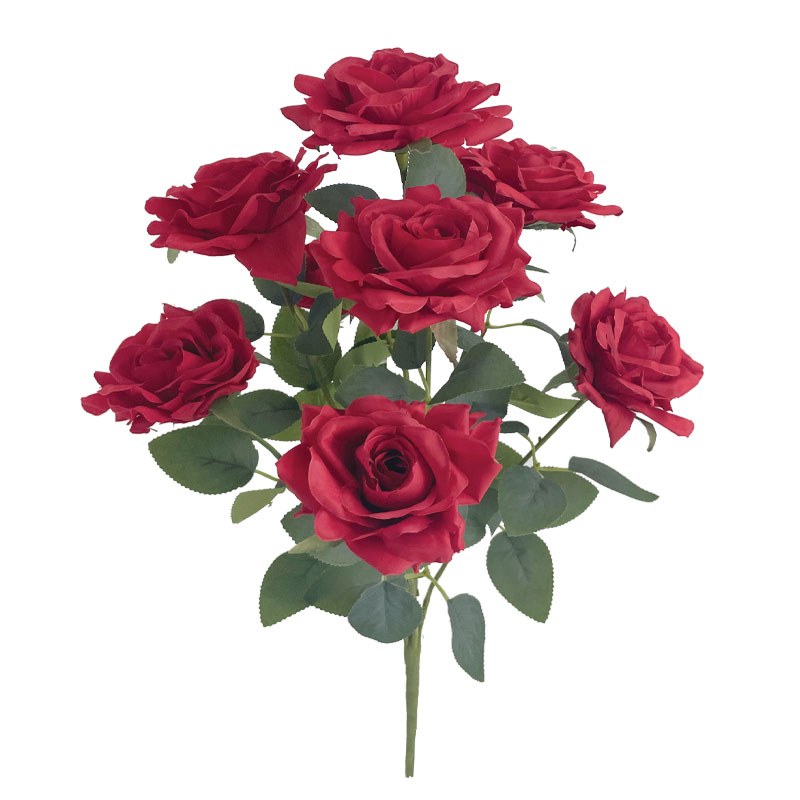 ΜΠΟΥΚΕΤΟ ΚΟΚΚΙΝA ΤΡΙΑΝΤΑΦΥΛΛA 8 ΛΟΥΛΟΥΔΙΑ - Υ71cm 16/80ΚΙΒ