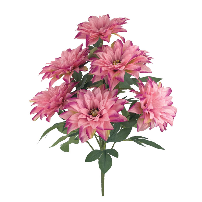 ΜΠΟΥΚΕΤΟ ΡΟΖ/ΦΟΥΞ ΧΡΥΣΑΝΘΕΜΑ 8 ΛΟΥΛΟΥΔΙΑ - Υ71cm