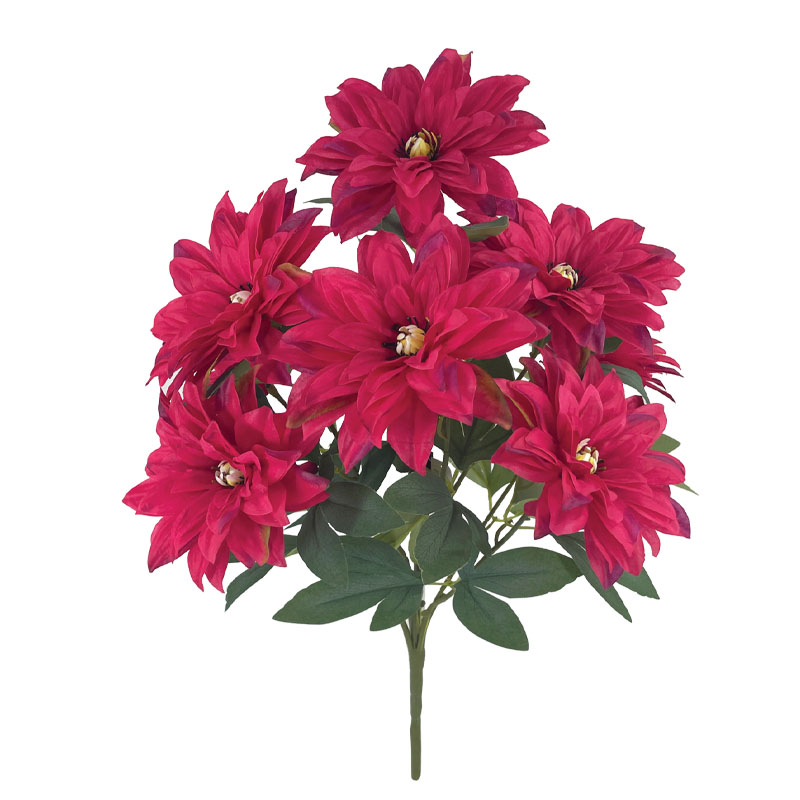 ΜΠΟΥΚΕΤΟ ΚΟΚΚΙΝA ΧΡΥΣΑΝΘΕΜA 8 ΛΟΥΛΟΥΔΙΑ - Υ71cm 16/80ΚΙΒ