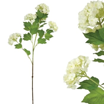 ΚΛΑΔΙ ΟΡΤΑΝΣΙΑ REAL TOUCH ΛΕΥΚΟ ΜΕ 5 ΚΛΑΔΙΑ ~ 5 ΛΟΥΛΟΥΔΙΑ - Υ72cm 12/120ΚΙΒ